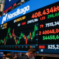Screenshot of the mixed U.S. stock open