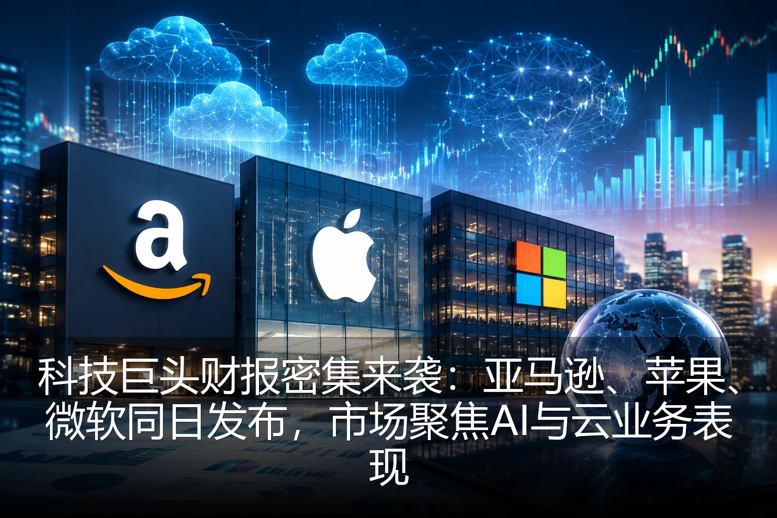 科技巨头财报密集来袭：亚马逊、苹果、微软同日发布，市场聚焦AI与云业务表现