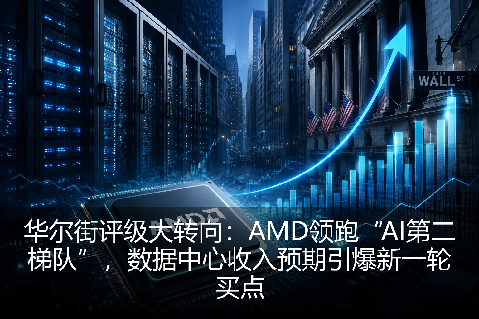 华尔街评级大转向：AMD领跑“AI第二梯队”，数据中心收入预期引爆新一轮买点